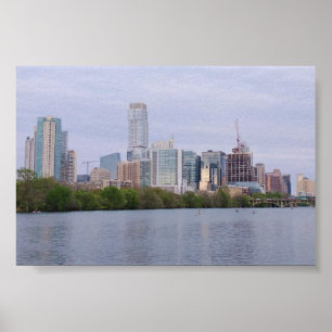 Affiche Austin Skyline