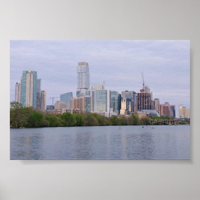 Affiche Austin Skyline (Devant)