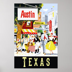 Affiche Austin, Texas