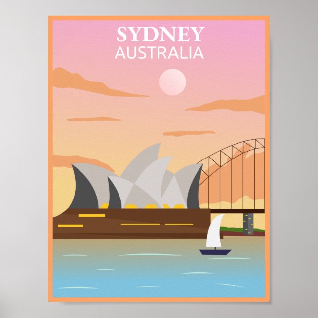 Affiche Australia Sydney travel (Devant)
