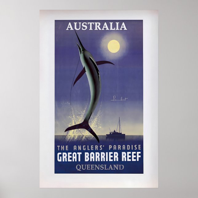 Affiche Australia, The Angler's Paradise, Great Barrier (Devant)