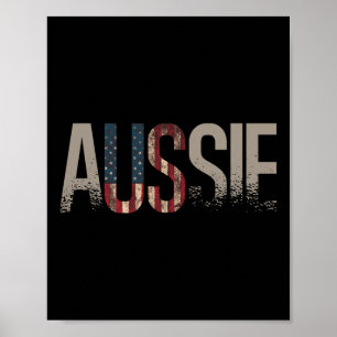Affiche Australie australienne Jour 4 juillet Australie Am
