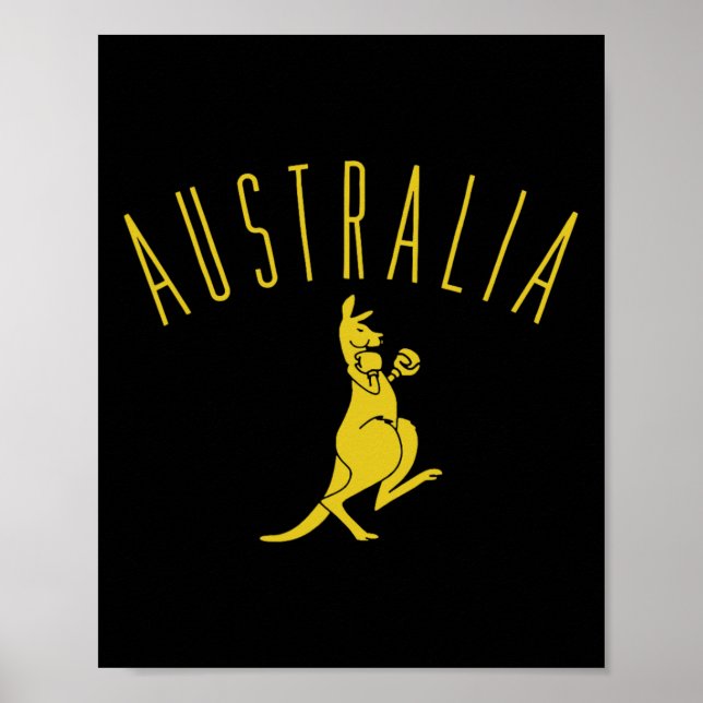 Affiche Australie Boxe Kangaroo (Devant)