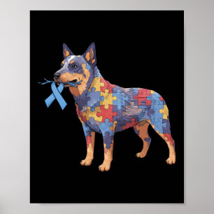 Affiche Australie Cattle Chien Puzzle Sensibilisation sur