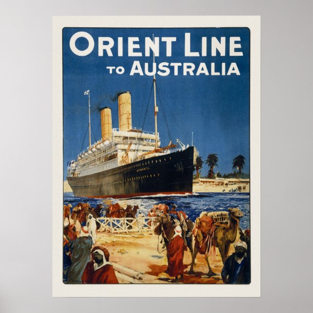 AFFICHE AUSTRALIE OCEAN LINER OTRANTO (Devant)