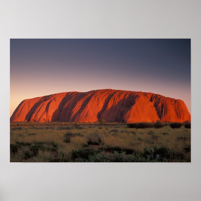 Affiche Australie, parc national d'Uluru. Uluru ou (Devant)