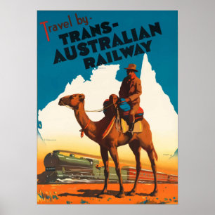 Affiche Australie - Trans Australian Railway
