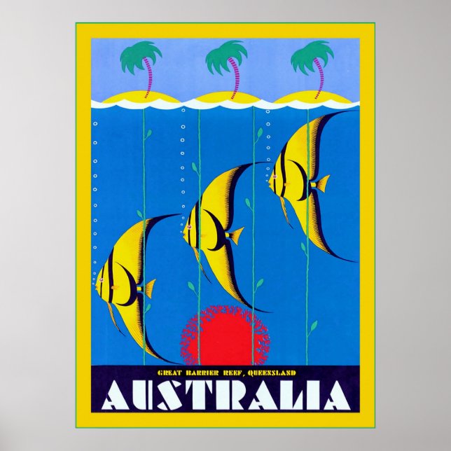Affiche Australie ~ Vintage voyage (Devant)