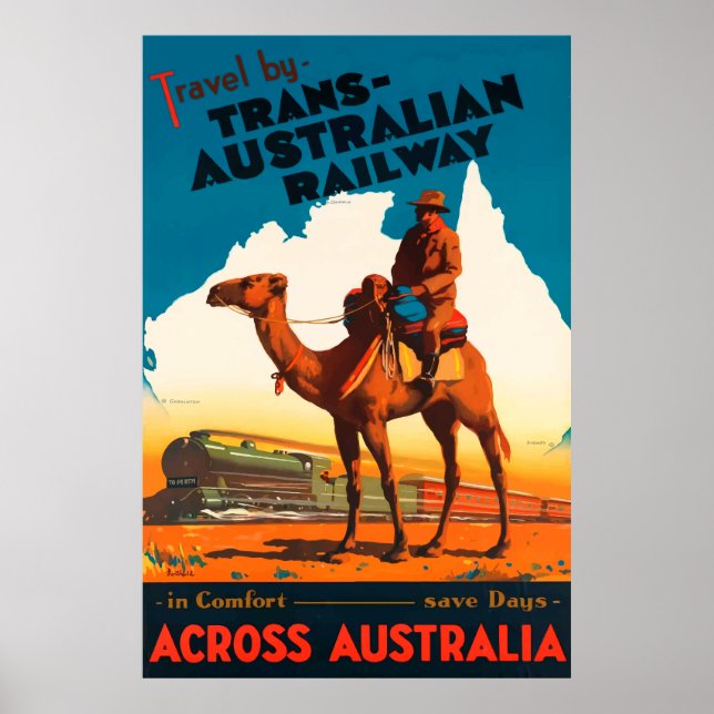 Affiche Australie Voyages (Devant)
