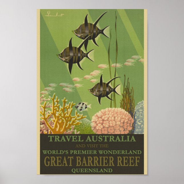 Affiche Australie Voyages (Devant)