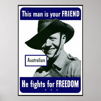 Affiche Australien — Cet Homme Est Votre Ami — Frontière