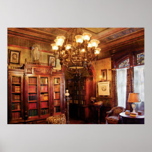 Affiche Auteur - Dans la bibliothèque