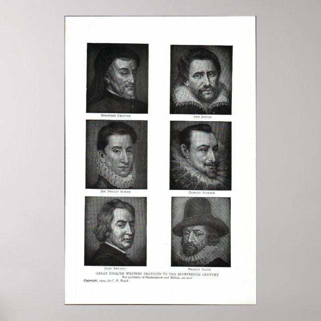 Affiche Auteurs britanniques (Devant)