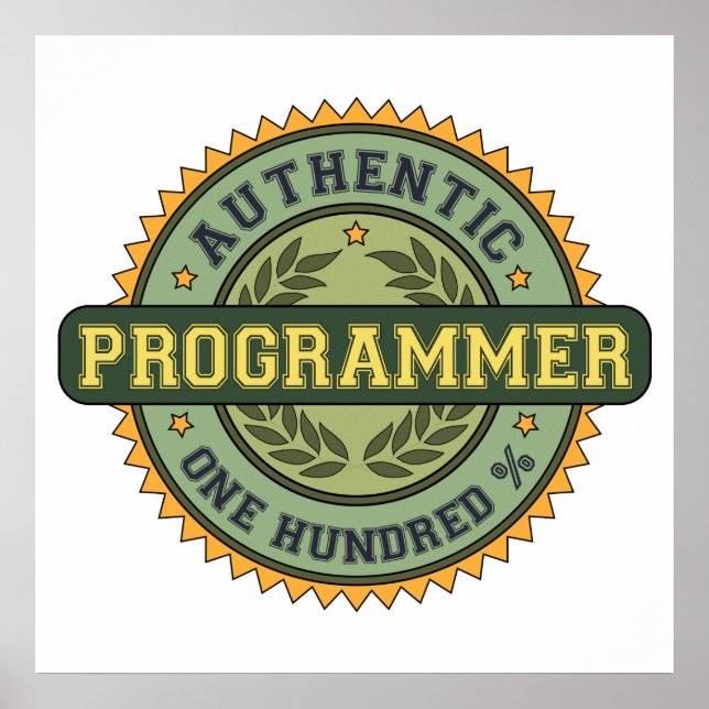 Affiche Authentic Programmer (Devant)