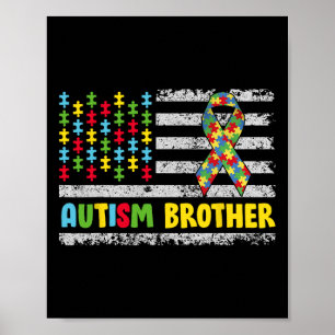 Affiche Autism Frère Sensibilisation sur l'autisme Maman P