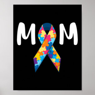 Affiche Autism Maman Soutien Sensibilisation Autistique Pa