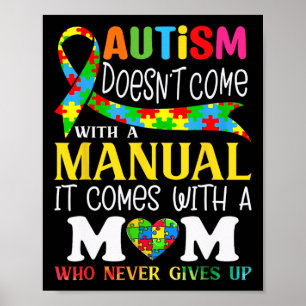 Affiche Autism Mom Sensibilisation sur l'autisme 2025 ne v