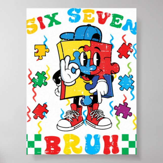 Affiche Autism Puzzle Six Seven 67 Bru (Devant)