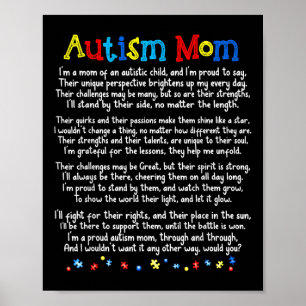 Affiche Autism Shirt Be Kind Sensibilisation sur l'autisme
