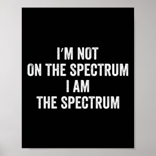 Affiche Autism Shirt Drôle Je ne suis pas sur le spectre J