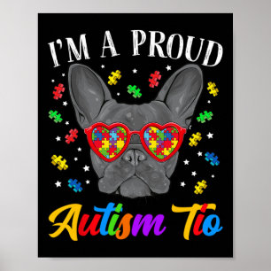 Affiche Autism Tio French Bulldog Puzzle