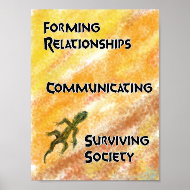 Affiche Autisme amphibien : Terre sèche (Devant)