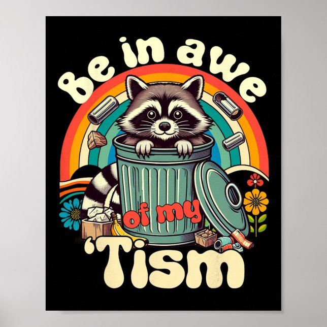 Affiche Autisme Amusant Être Au Courant De Mon Mème Tisme  (Devant)
