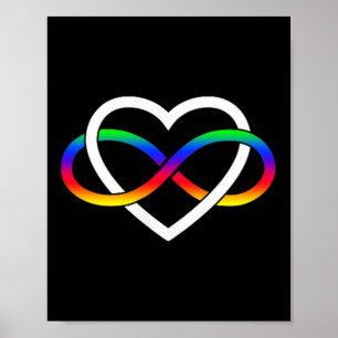 Affiche Autisme Arc-en-ciel Symbole d'infini Autisme Infin