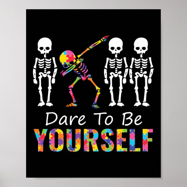 Affiche Autisme C'est une autre capacité amusant Dabbing S (Devant)