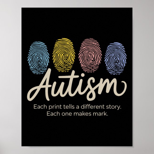 Affiche Autisme d'empreinte digitale5  (Devant)