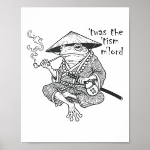Affiche Autisme Drôle C'Était Tism M Lord Frog Mème Inappr