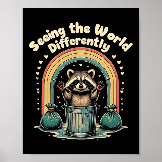 Affiche Autisme Drôle de voir le monde différemment Autist (Devant)