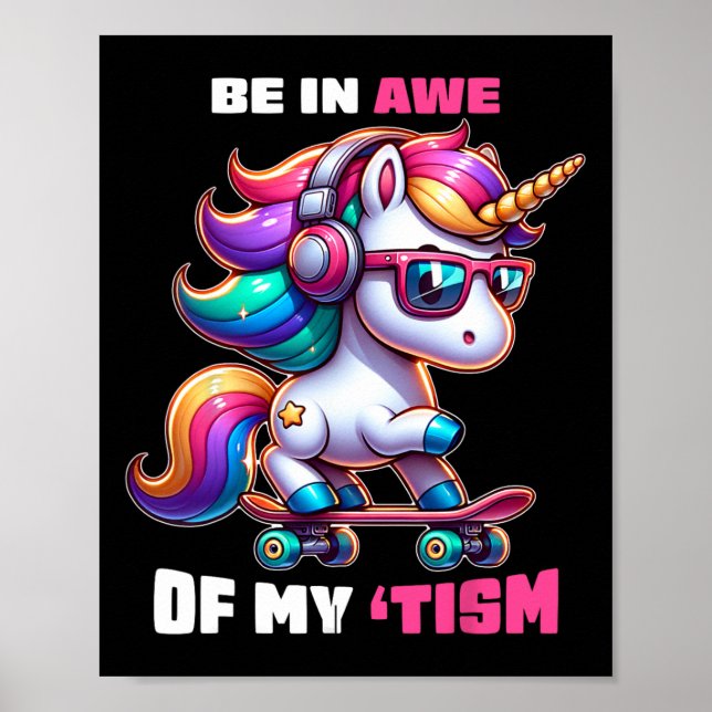 Affiche Autisme Drôle Être en admiration de mon mème de ti (Devant)