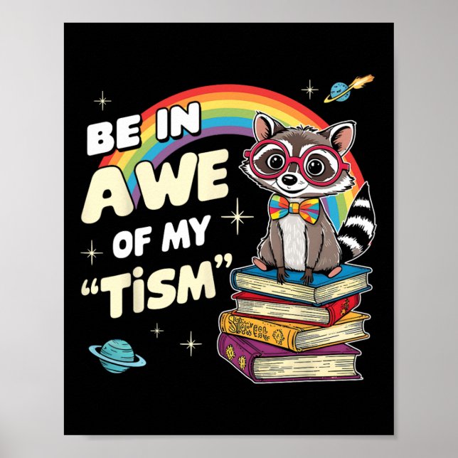 Affiche Autisme Drôle Être en admiration de mon mème de ti (Devant)