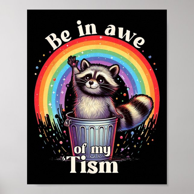 Affiche Autisme Drôle Être en admiration de mon mème de ti (Devant)
