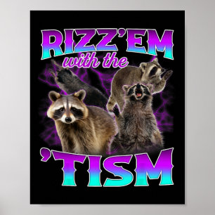 Affiche Autisme Drôle Rizz Em Avec Le Mème Tisme Autistiqu