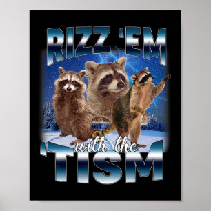 Affiche Autisme Drôle Rizz Em Avec Le Mème Tisme Autistiqu