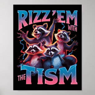 Affiche Autisme Drôle Rizz Em Avec Le Mème Tisme Autistiqu