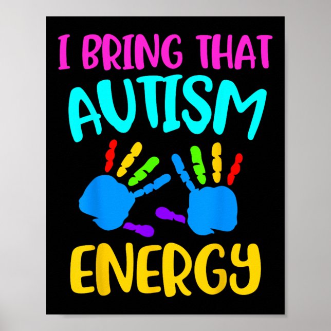 Affiche Autisme Enfants Ausome Enfants Autistique Sensibil (Devant)