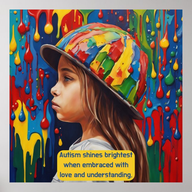 Affiche Autisme - Gardez ou concevez votre propre (Devant)