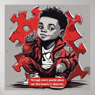 Affiche Autisme - Gardez ou concevez votre propre