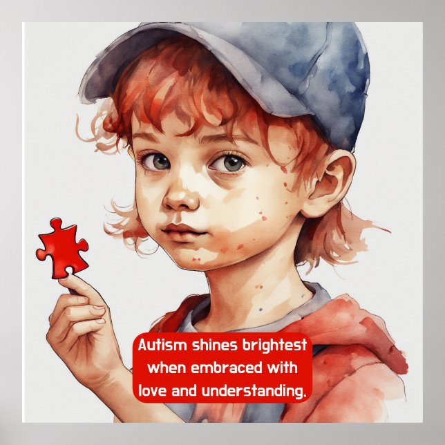 Affiche Autisme - Gardez ou concevez votre propre (Devant)