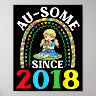 Affiche Autisme Incroyable Ausome Depuis 2018 Sensibilisat