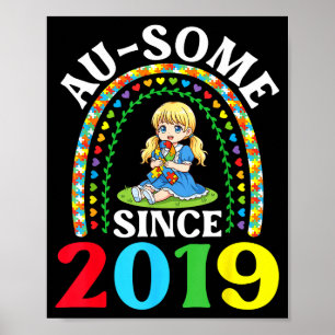 Affiche Autisme Incroyable Ausome Depuis 2019 Sensibilisat