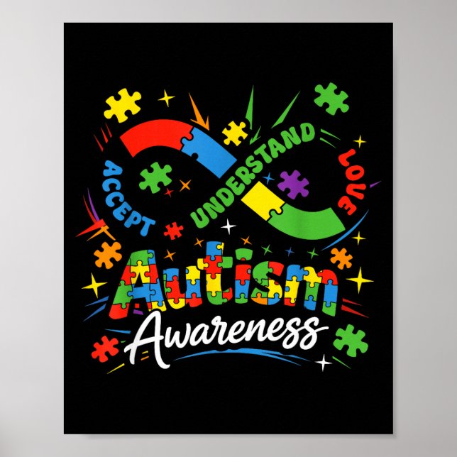 Affiche Autisme infini neurodiversité accepter comprendre (Devant)