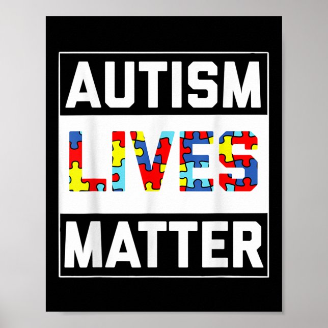 Affiche Autisme Live Sensibilisation sur l'autisme T Chemi (Devant)