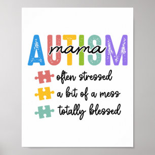 Affiche Autisme Mama Définition Maman A Souvent Souligné U