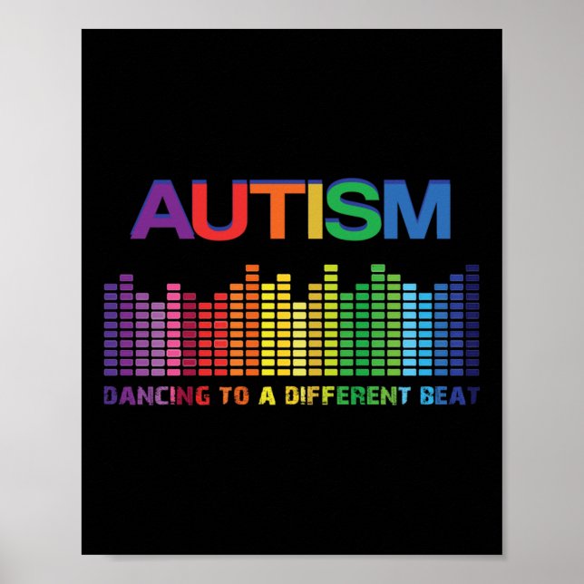 Affiche Autisme Puzzle Sensibilisation sur l'autisme Danse (Devant)