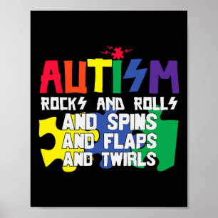 Affiche Autisme Rocks Rouleaux Flaps Et Twils