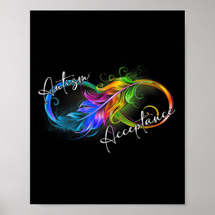 Affiche Autisme Rouge Plutôt Infinité Symbole Autiste Acce